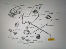 Massakabel radioantenne Nissan Primastar X83 28360-00Q0G