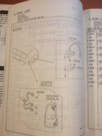 Collision parts catalog model W10 series Nissan Primera Wagon W10 EC-115-EL