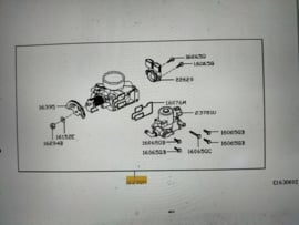 Chamber throttle SR20DE Nissan Primera P11/ WP11 16119-7J511 Used part.