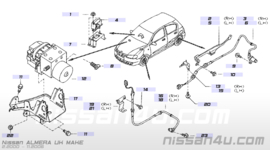 Montagesteun ABS sensor achteras links Nissan 47961-4M470 CA33/ N16/ P11/ V10/ WP11