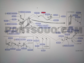 Koelwaterslang expansievat Nissan Bluebird T72 21741-Q9000 Gebruikt.