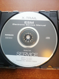 Electronic Service manual '' Model T30 series '' Nissan X-Trail T30 SM1E00-1T30E0E Gebruikt.