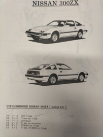 Product bulletin volume 13 '' Nissan Silvia S12 / Nissan 300ZX Z31'' Introduktie mededeling. Gebruikt.