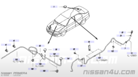 Ruitensproeierkop rechts Nissan Primera P11/ WP11 28930-9F900