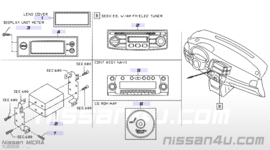 Autoradio CD-speler Nissan Micra K12 28185-AX613