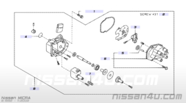 Stroomverdelerkap Nissan Micra K11 22162-99B00 Nieuw