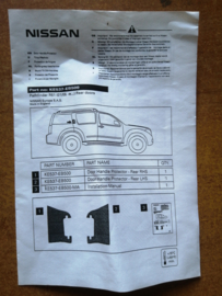 Door handle protector rear Nissan Pathfinder R51 KE537-EB500 (half set)
