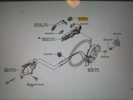 Deurgreepdeel buitenzijde Nissan Micra K13 82646-1HB0B