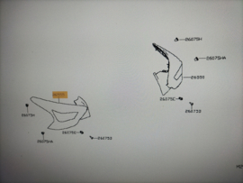 Achterlicht links Nissan Micra K14 26555-5FA0A Gebruikt.