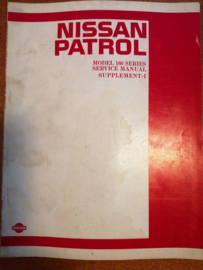 Service manual '' Model 160 series supplement-I '' Nissan Patrol 160 '' SM3E160SG0 Gebruikt.