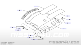 Handgreep plafond Nissan 73940-52J00 N14/P10/Y10