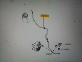 Brandstofslang Nissan Interstar X70 17510-00Q0G