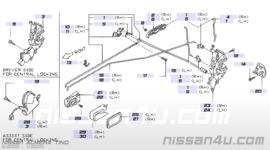 Deurslot linksvoor Nissan Almera N16 / Nissan Almera Tino V10 80503-BM670