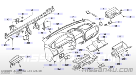 Afdekkap stuurhoogteverstelling Nissan Almera N16 68106-BN060