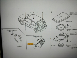 Speaker Nissan Micra K11 28146-6F600 Gebruikt. Lichte schade.