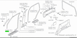 Instapplaat links Nissan Patrol Y61 76952-VB000 Gebruikt.