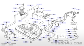 Tankvlotter Nissan Almera N15 CD20 25060-0M920