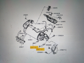 Montagesteun katalysator K9K Nissan 20817-00Q0C C13/ F15/ J10 (208199182R) Origineel.