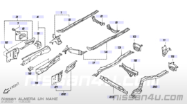 Sleephaak linksvoor Nissan Almera N16 51118-4M600