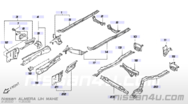 Bracket-towing hook front Nissan Almera N16 51118-4M605
