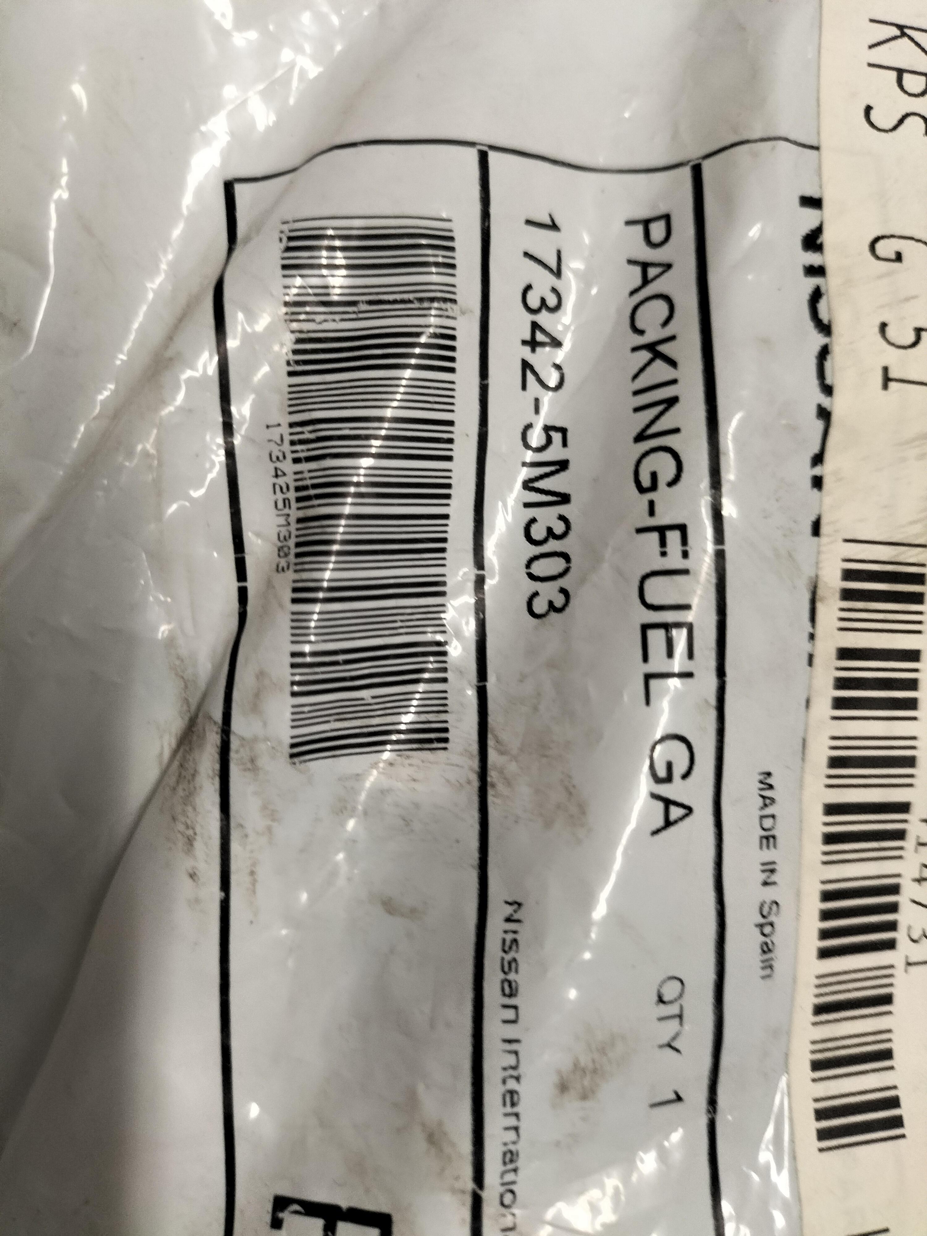 Packing fuel gauge Nissan 17342-5M303 Original
