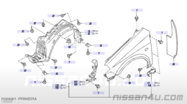 Zijscherm Nissan Primera P12 63101-AV630