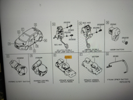 Switch assy-power window, main Nissan Micra K14 25401-5FA0A Used part.