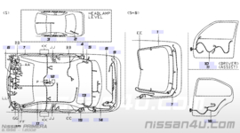 Kabelboom middenconsole Nissan Primera P11/ WP11 24016-9F508