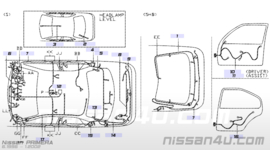 Harness console Nissan Primera P11/ WP11 24016-9F508