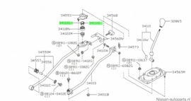 Bearing-hand lever Nissan 34116-50J00 A32/ B13/ CA33/ N14/ N15/ P10/ W10/ Y10 Original.