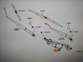 Ruitenwissermechaniek Nissan Micra K14 28800-5FA0A Gebruikt.