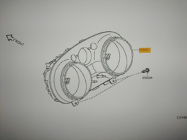 Kilometerteller Cockpit Nissan QashQai J10 24810-JD31A Origineel
