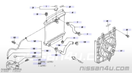 Dop expansievat Nissan 21712-90J00 E11/ K11/ K12/ P10/ P11/ WP11