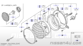 Koplamp Nissan 26705-C9901 (997-16118) 160/ B11/ N10/ S130/  Y60