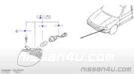 Knipperlicht linksvoor Nissan Sunny N14 B6135-63C00