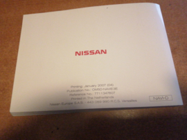 Instructieboekje'' Nissan navigatie-systeem 2007'' OM5D-NAVIE3E (7711347607)