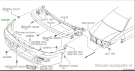 Fascia-front bumper Nissan Primera P11/ WP11 62022-9F500 Original.