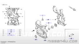 Voorste krukaskeerring 40X52X7 Nissan 13510-V720A N16/ P12 Origineel.