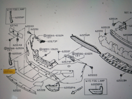 Sierlijst voorbumper Nissan X-Trail T32 62278-6FR0B