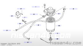 Brandstoffilter Nissan 16405-W2500 810/ B11