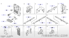 Zekeringenkast Nissan Almera N15 24350-2N300