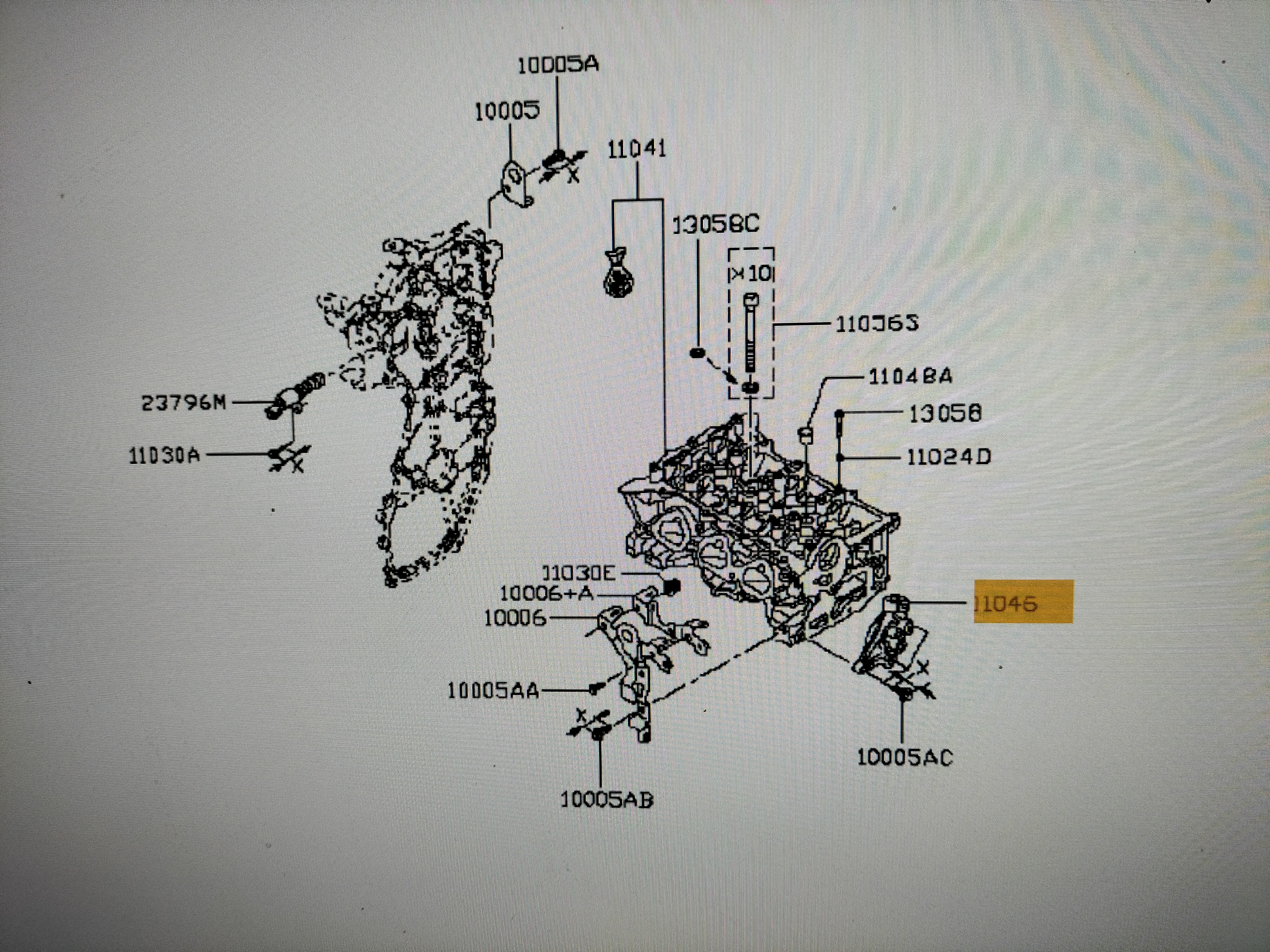 Afdekplaat cilinderkop HR09DET/ HRA2DDT Nissan 11046-00Q2A (11046-00Q2D) C13/ F15/ J11/ K14 Gebruikt.