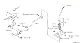 Versnellingspookknop Nissan Micra K11 32865-6F600 after market. Gebruikt.