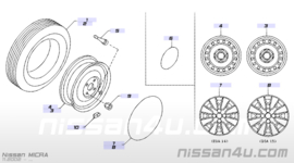 Sierdop Nissan Micra K12 40315-AX600 Gebruikt.