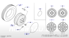 Wheel cover Nissan Micra K12 40315-AX600