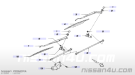 Ruitenwisserdraaipunt rechts Nissan Primera P11/ WP11 28850-2F000