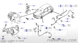 ABS sensor linksvoor Nissan Almera N16 47911-BN800