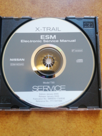 Electronic Service manual '' Model T30 series '' Nissan X-Trail T30 SM5E00-1T30E0E Gebruikt.
