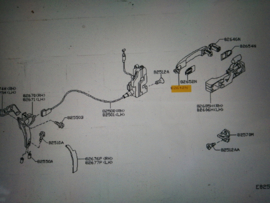 Deurgreep buitenzijde Nissan Primera P12 80642-AV600 (8200028783/84) Origineel.