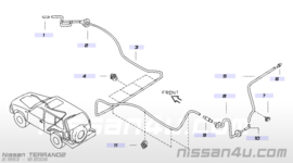 Ruitensproeierkop achter Nissan Terrano2 R20 28970-0F000